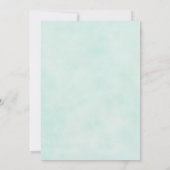 Staartvis Tropische  strandvlek bruiloft Kaart (Achterkant)