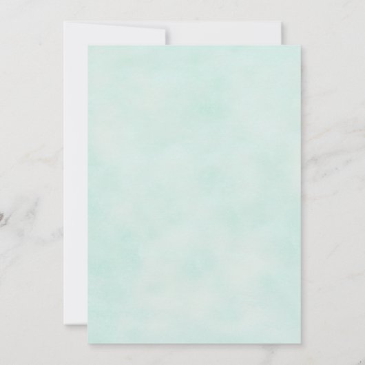 Staartvis Tropische  strandvlek bruiloft Kaart (Achterkant)