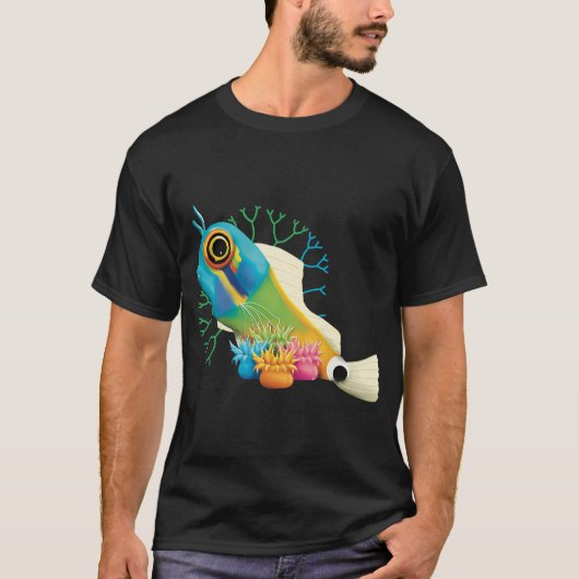 Staartvlek slijmvis t-shirt (Voorkant)