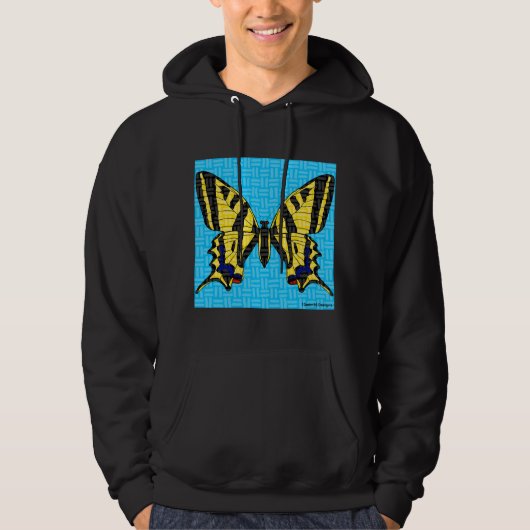 Staartvlinder (levendig) - Sweatshirt met capuchon (Voorkant)