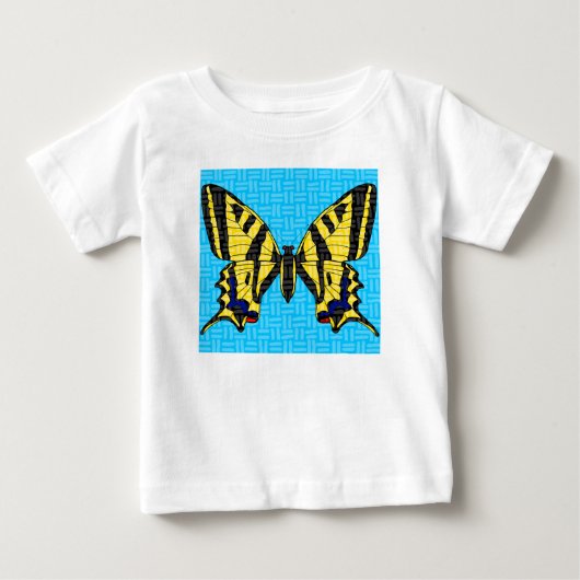 Staartvlinder (wit) - Baby T-Shirt (Voorkant)