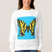 Staartvlinder (wit) - Dames sweatshirt (Voorkant)