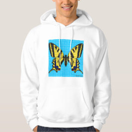 Staartvlinder (wit) - Heren Motortrui Hoodie