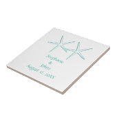 Staarvis Cute Couple Blauwgroen Blue White 2022 We Tegeltje (Zijkant)