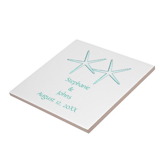 Staarvis Cute Couple Blauwgroen Blue White 2022 We Tegeltje (Zijkant)