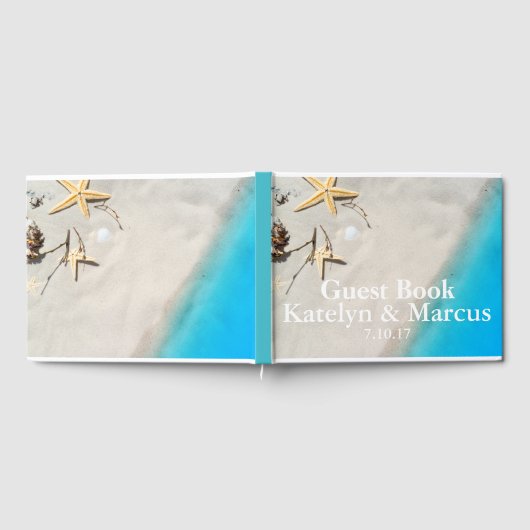 Staarvis-strand-bestemming bruiloft gastenboek (Volledig)