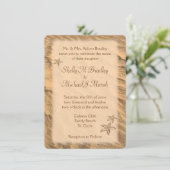 Staarvis-strand-bestemming bruiloft kaart (Staand voorkant)