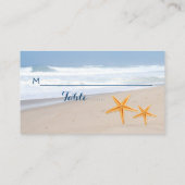 Staarvispaar zomers strandstrandstrandescentiekaar plaatskaartje (Achterkant)