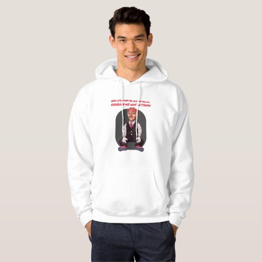 Staas te lang in het donker en je zult uiteindelij hoodie (Voorkant volledig)