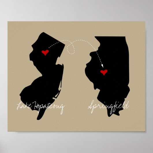 Staat aan Staat die zich of Langdurige afstand bew Poster (Voorkant)