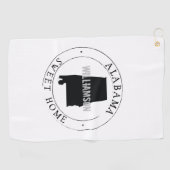 Staat Alabama Golf Towel gepersonaliseerd Golfhanddoek (Horizontaal)