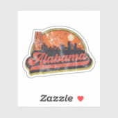 Staat Alabama  Sticker (Vel)