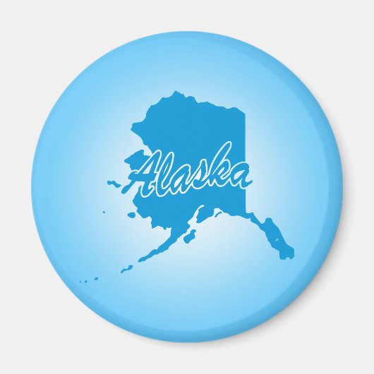Staat Alaska Magneet (Voorkant)
