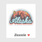 Staat Alaska Sticker (Vel)