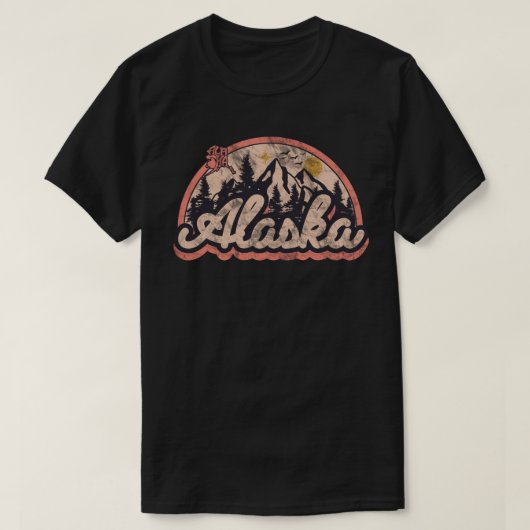 Staat Alaska T-shirt (Design voorkant)