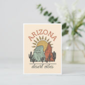  staat Arizona Cactus woestijn vibes Amerika Briefkaart (Staand voorkant)