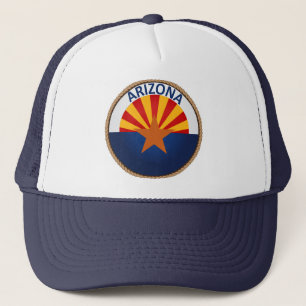 Staat Arizona Flag Seal Trucker Hat Trucker Pet