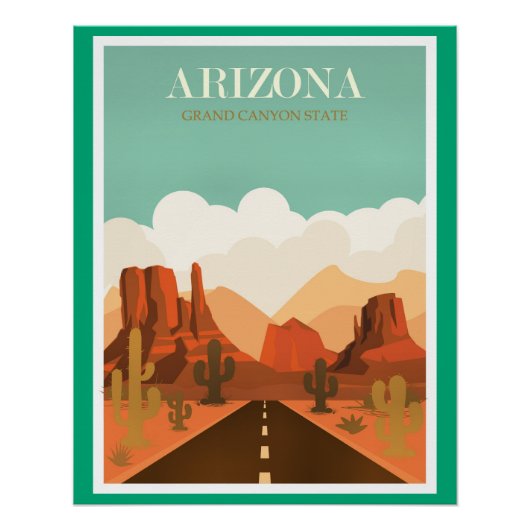 Staat Arizona Grand Canyon Perfect Poster (Voorkant)