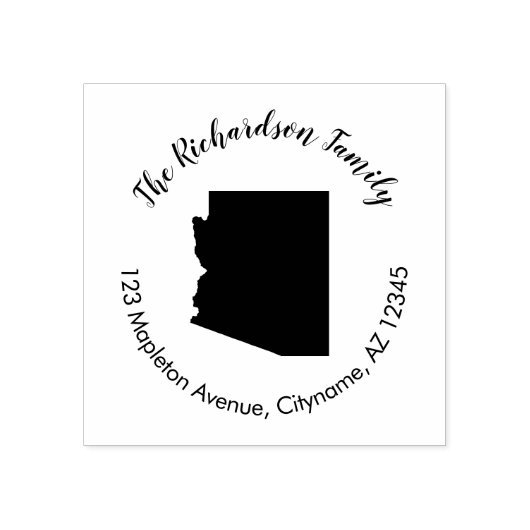 Staat Arizona retouradres rubberstempel (Afrduk)