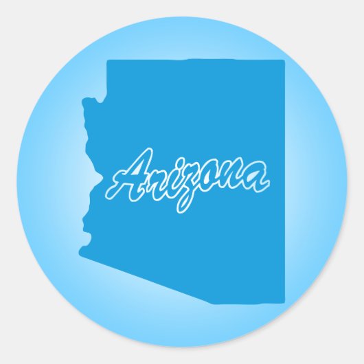 Staat Arizona Ronde Sticker (Voorkant)