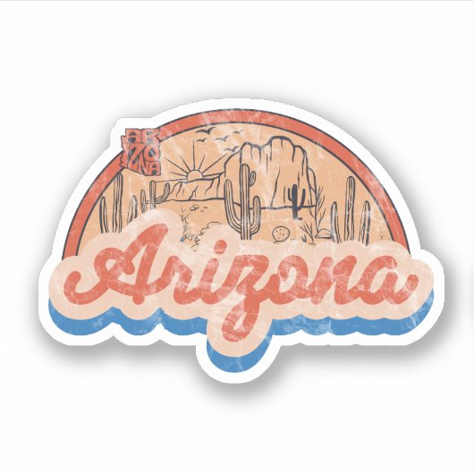 Staat Arizona Sticker (Voorkant)