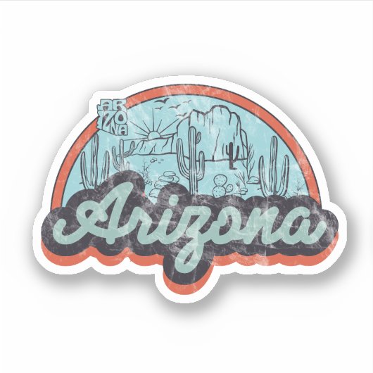 Staat Arizona Sticker (Voorkant)