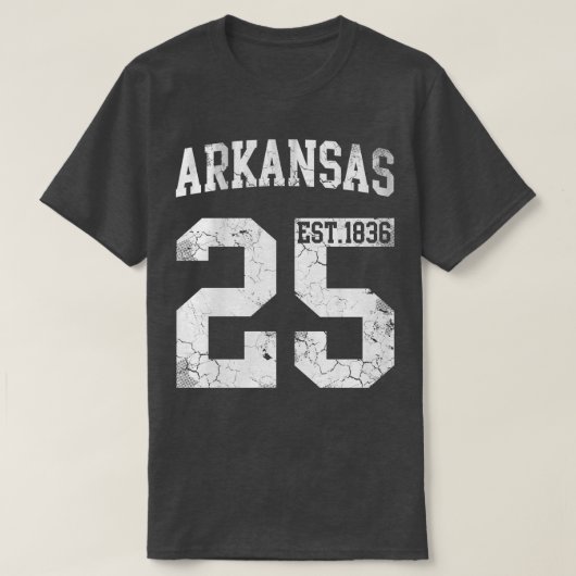 staat Arkansas 25th T-shirt (Design voorkant)