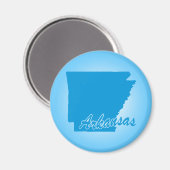 Staat Arkansas Magnet (Voorkant / Achterkant)