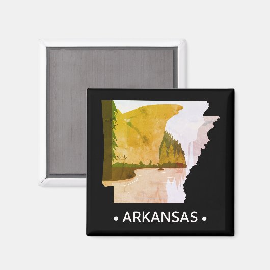 staat Arkansas Magnet (Voorkant / Achterkant)