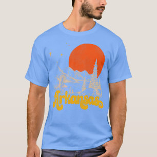  staat Arkansas Mid Century Distress A T-shirt
