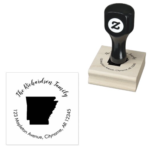 Staat Arkansas retouradres rubberstempel (Gestempeld)