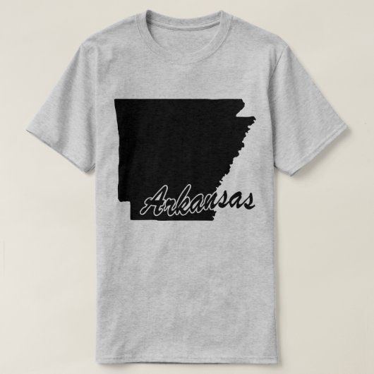 Staat Arkansas Shape T-shirt (Design voorkant)