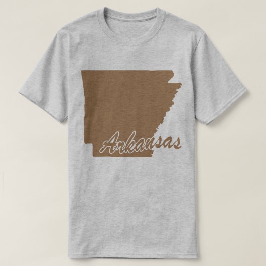 Staat Arkansas Shape T-shirt (Design voorkant)