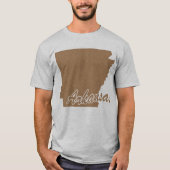 Staat Arkansas Shape T-shirt (Voorkant)