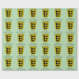 Staat Baden-Württemberg Grote Wapen Kunst Cadeaupapier
