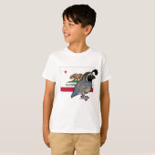 Staat Birdorable: Californische kwartel T-shirt (Voorkant volledig)