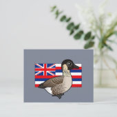 Staat Birdorable of Hawaii: Nene Briefkaart (Staand voorkant)