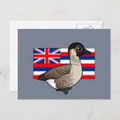 Staat Birdorable of Hawaii: Nene Briefkaart (Voorkant / Achterkant)