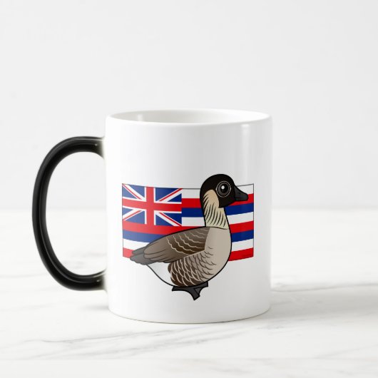 Staat Birdorable of Hawaii: Nene Magische Mok (Links)