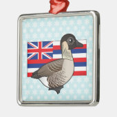 Staat Birdorable of Hawaii: Nene Metalen Ornament (Links)