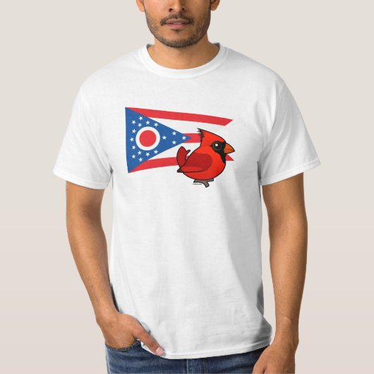 Staat Birdorable van Ohio T-shirt (Voorkant)