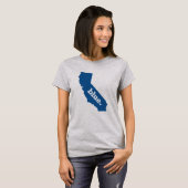 STAAT CALIFORNIA BLUE T-SHIRT (Voorkant volledig)