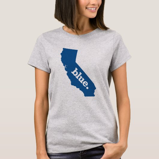 STAAT CALIFORNIA BLUE T-SHIRT (Voorkant)