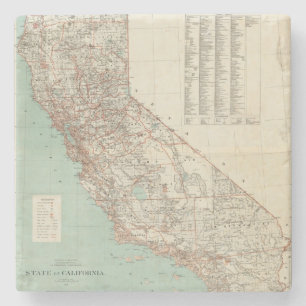 Staat Californië 2 Stenen Onderzetter