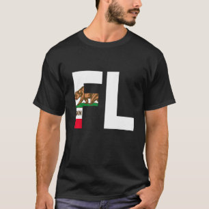 Staat Californië Flag Florida FL Cities and Sta T-shirt