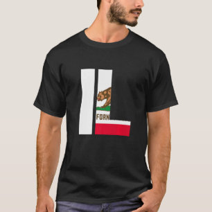 Staat Californië Flag Illinois IL Cities en St. T-shirt