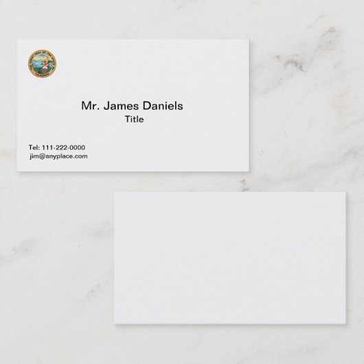 Staat Californië Great Seal Visitekaartje (Voorkant / Achterkant)