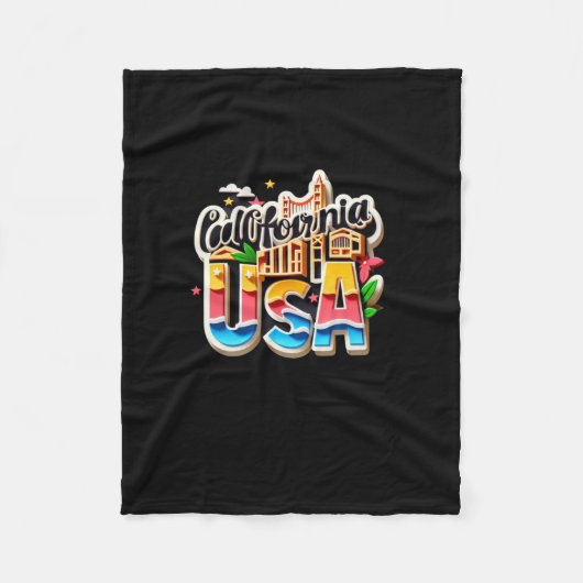 Staat Californië in de VS Sticker Fleece Deken (Voorkant)