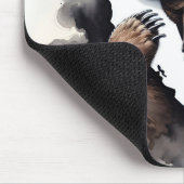 Staat Californië met Beer van brandweerlieden Muismat (Hoek)