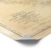 Staat Californië Poster (Hoek)